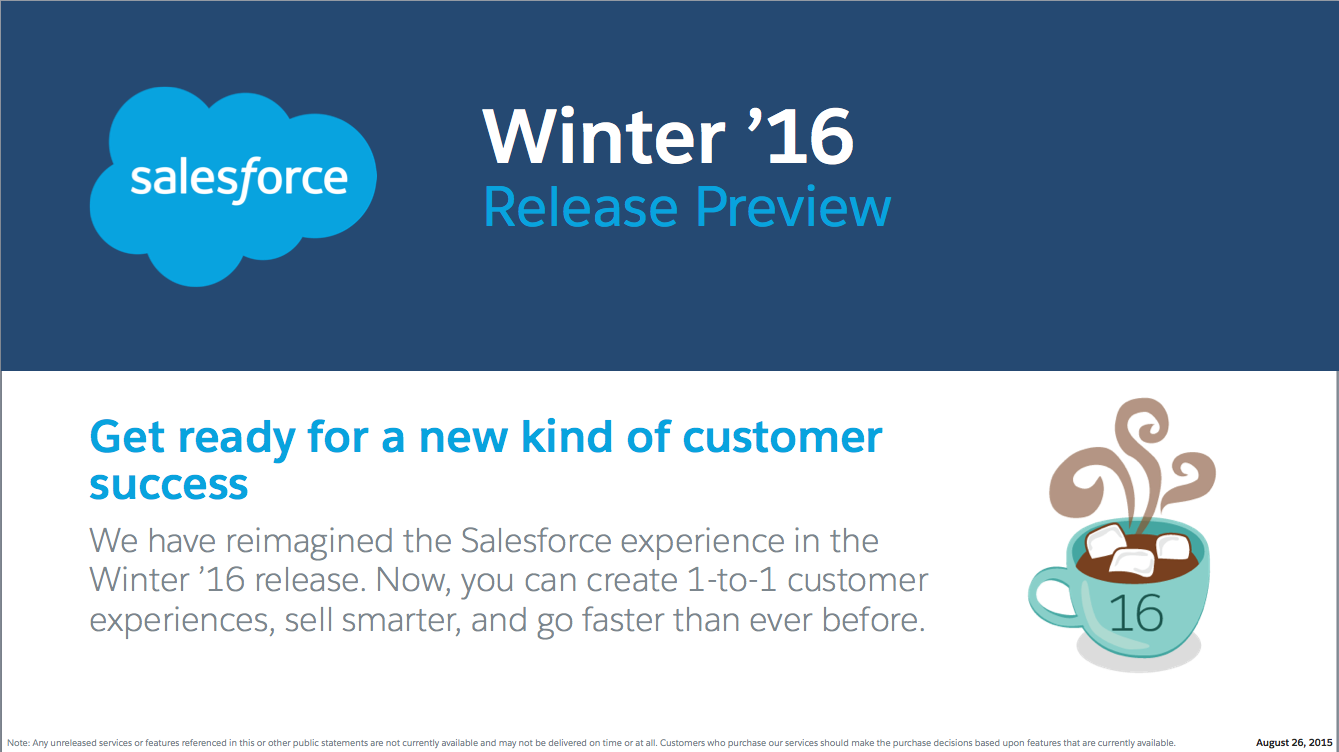 Check Out the Winter '16 Release Preview